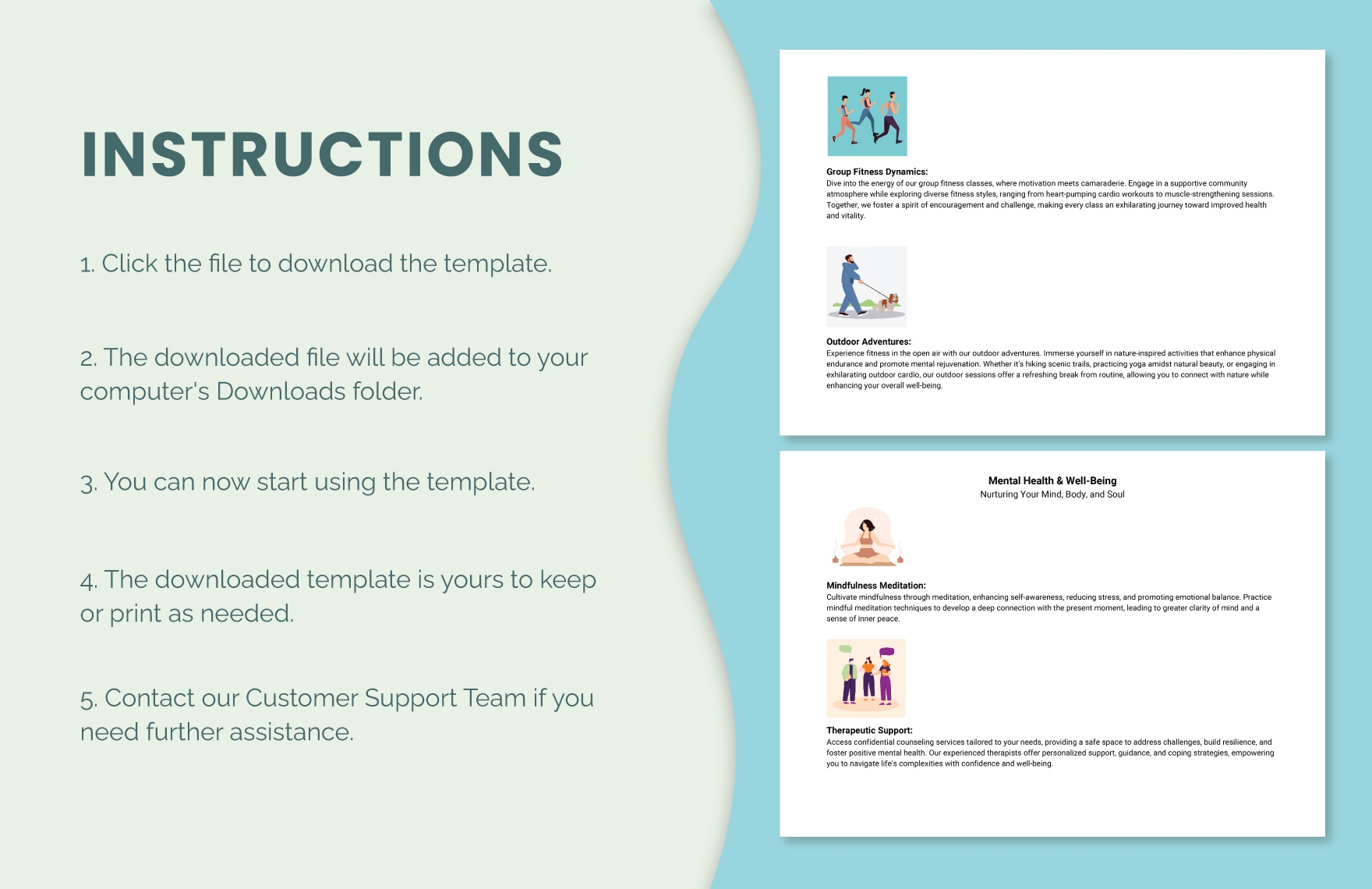 Printable Pamphlet Template