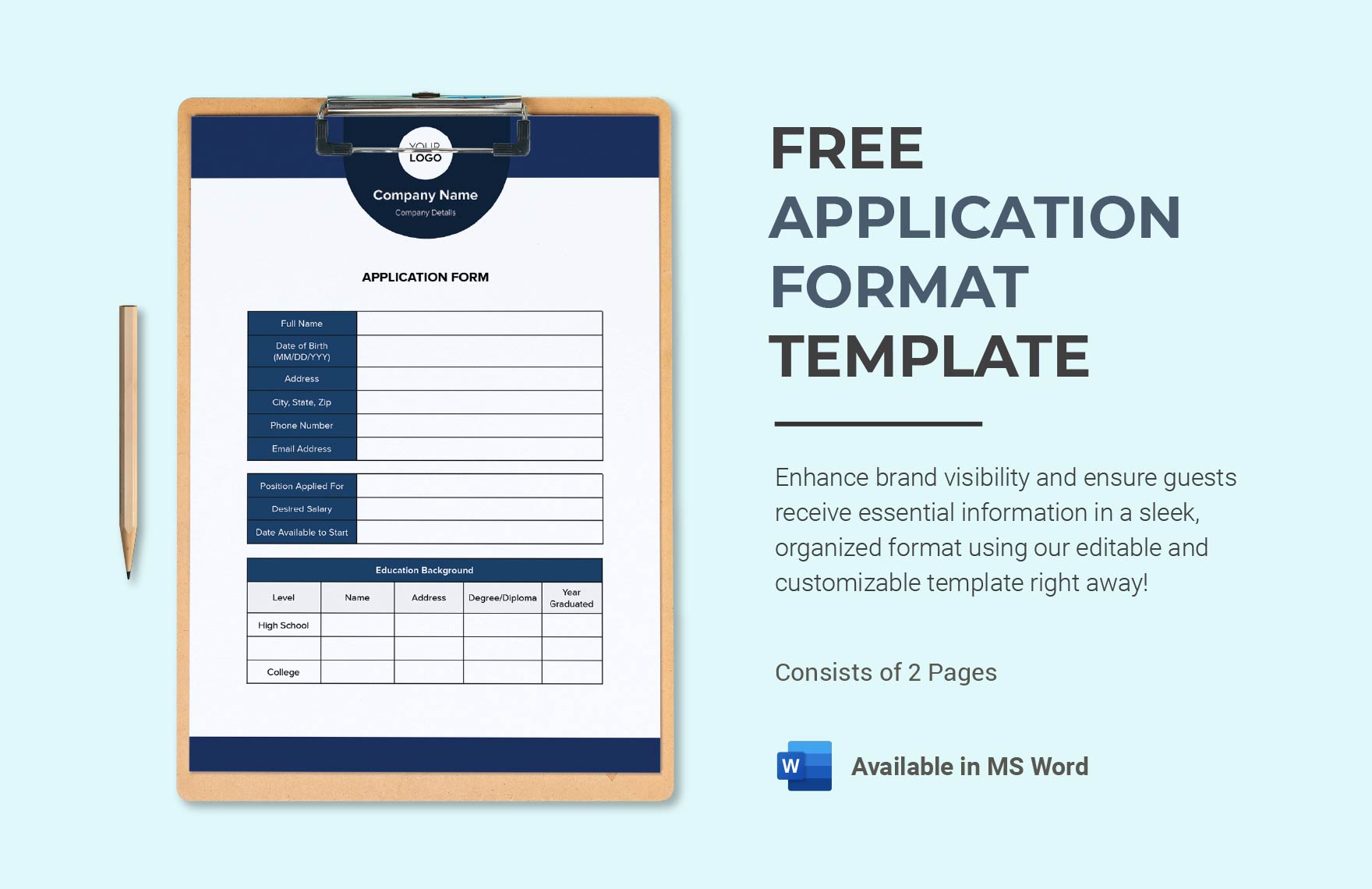 Free Scholarship Application Form Template Download In Word Google Free Scholarship Application Form Template Download In Word Google