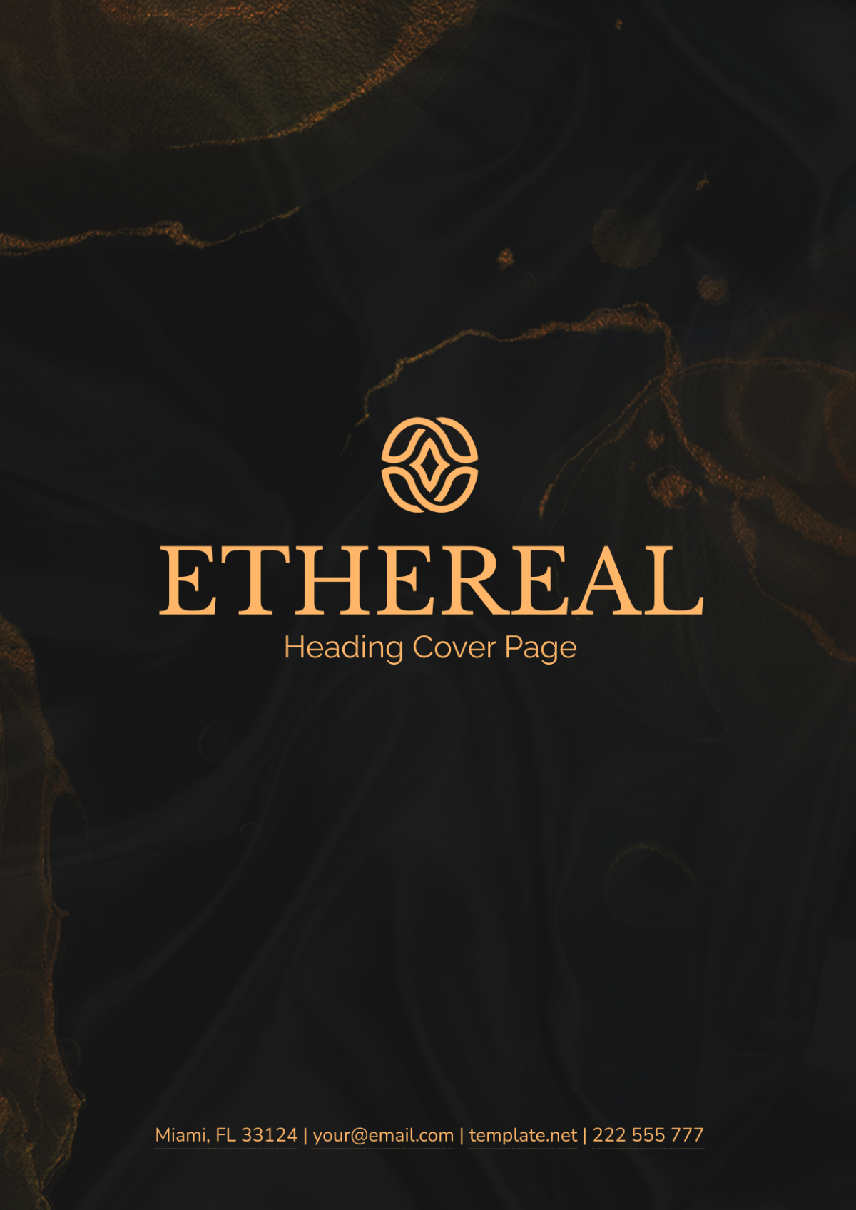 Ethereal Heading Cover Page Template