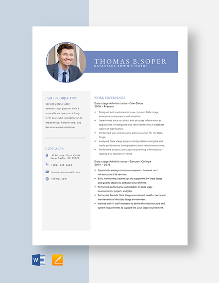 FREE Administrator Resume Word - Template Download | Template.net