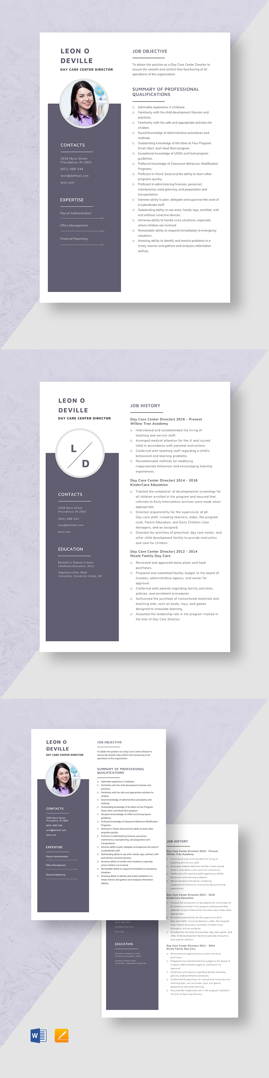 day-care-center-director-resume-template-word-apple-pages-template