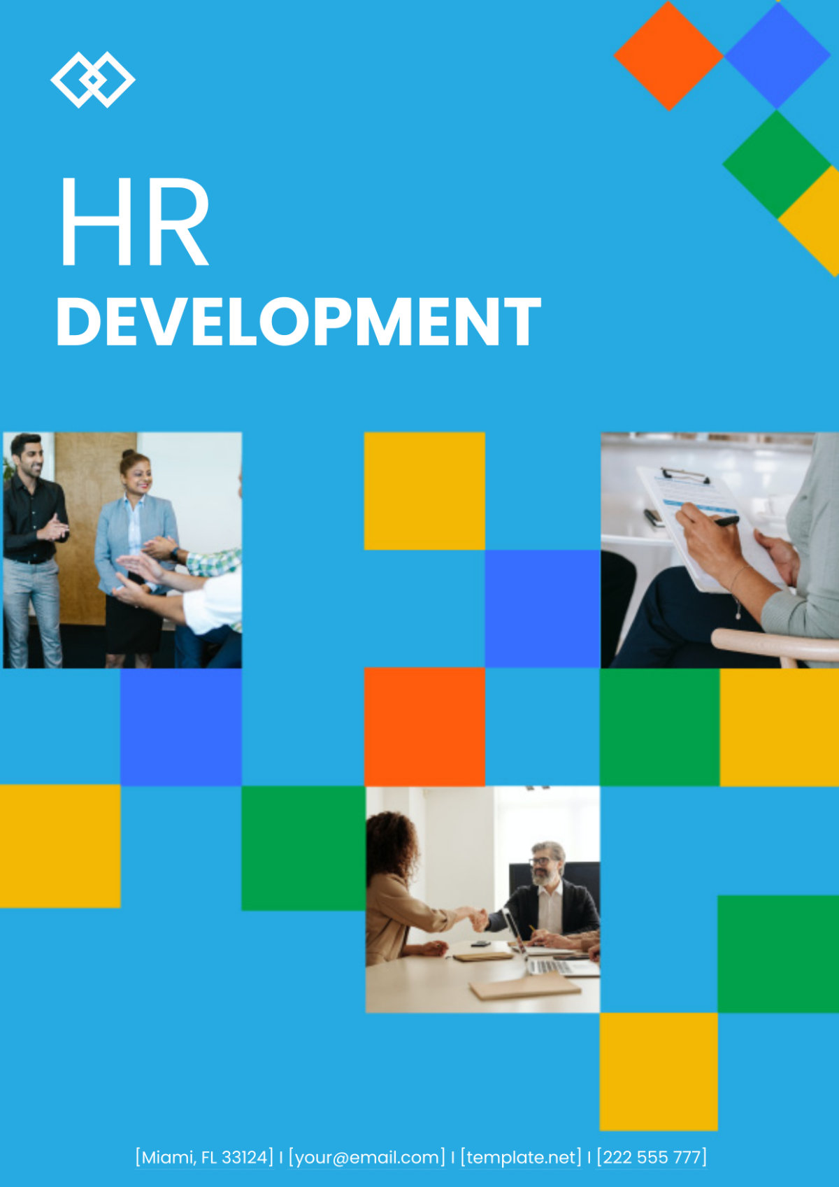 Free HR Development Professional Cover Page Template