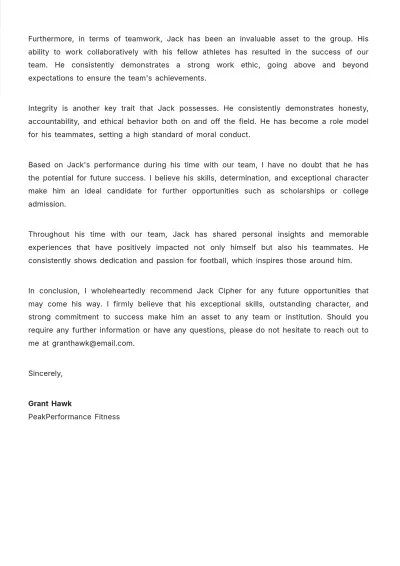Free Coach Introduction Letter To Parents Football Template to Edit Online