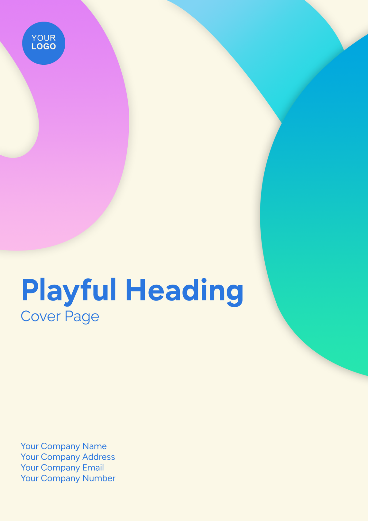 Playful Heading Cover Page