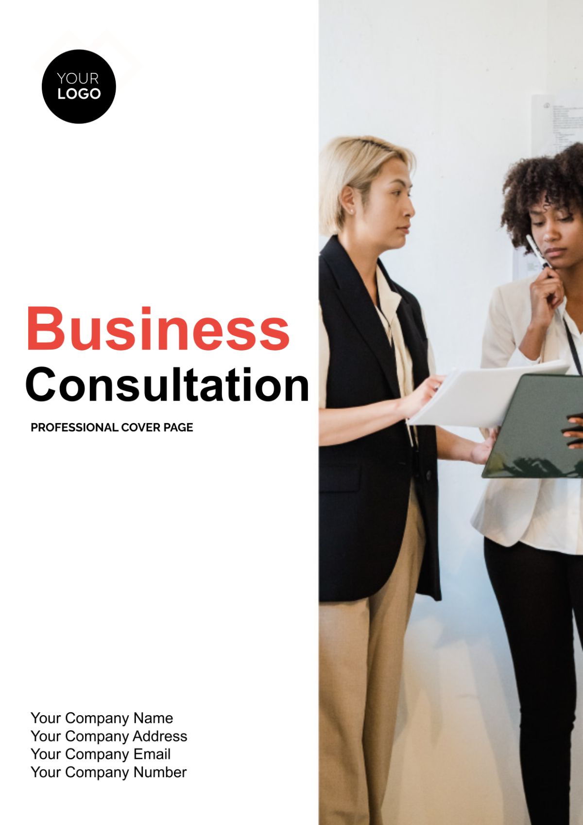 Business Consultation Professional Cover Page