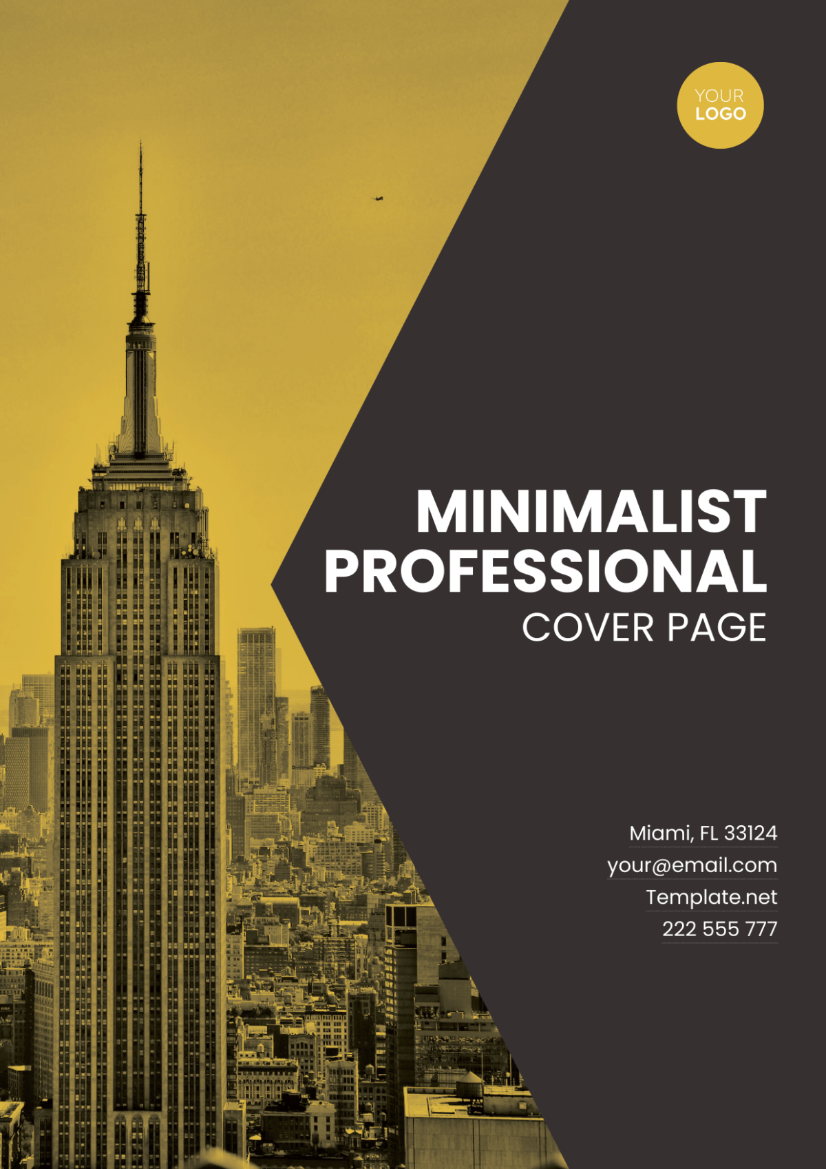 Minimalist Professional Cover Page Template
