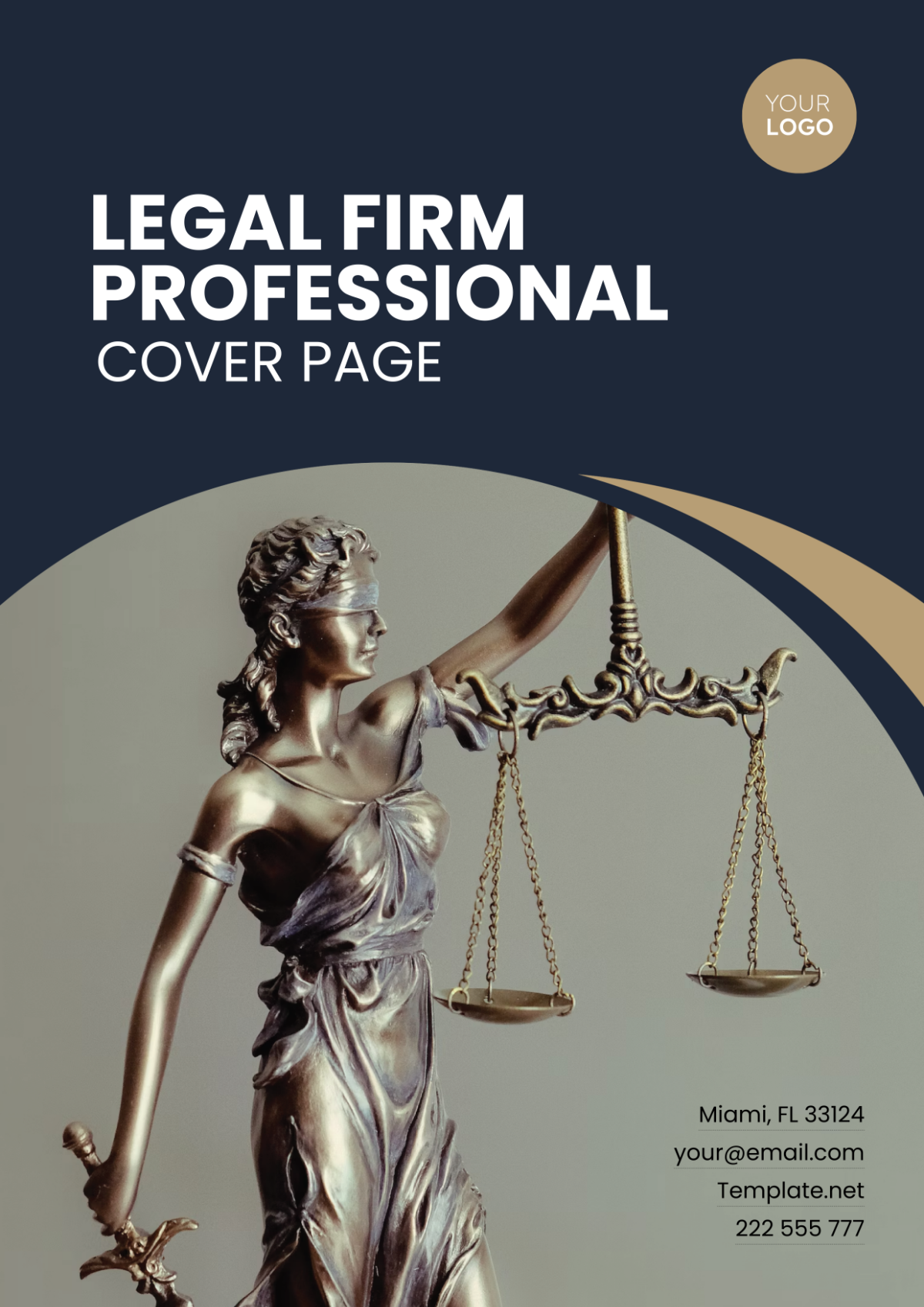 Free Legal Firm Professional Cover Page Template