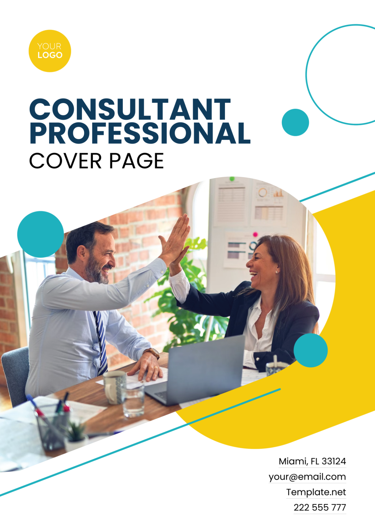 Free Consultant Professional Cover Page Template