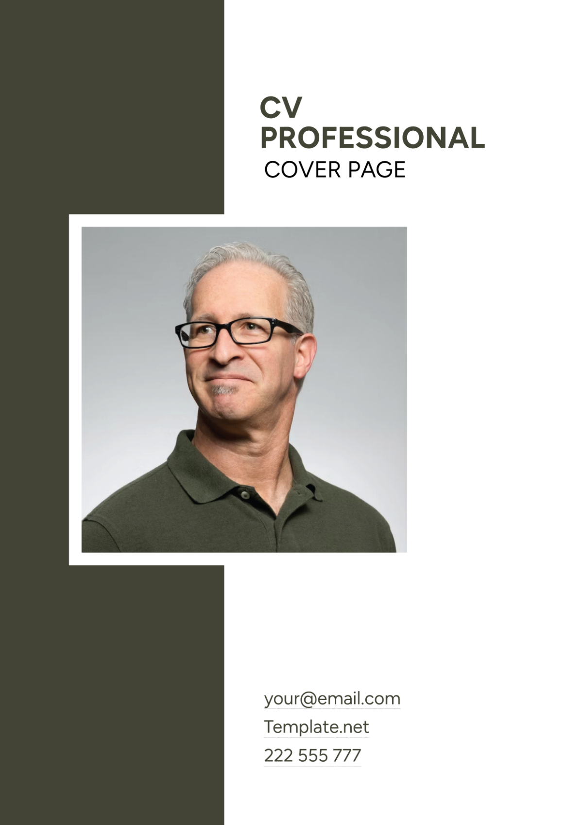 CV Professional Cover Page