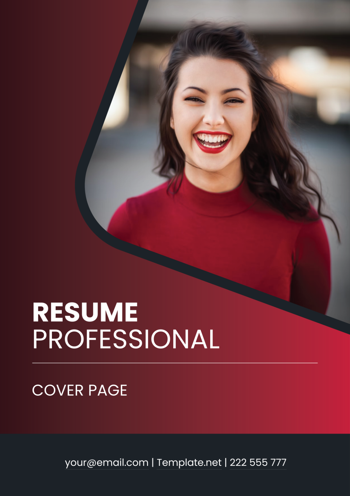 Free Resume Professional Cover Page Template