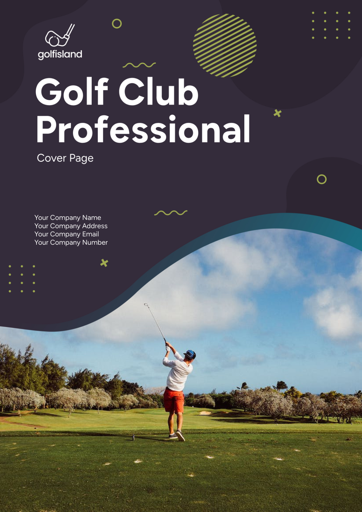 Golf Club Professional Cover Page