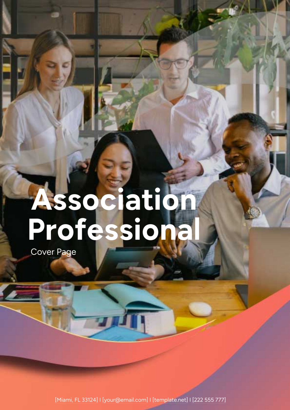 Association Professional Cover Page Template