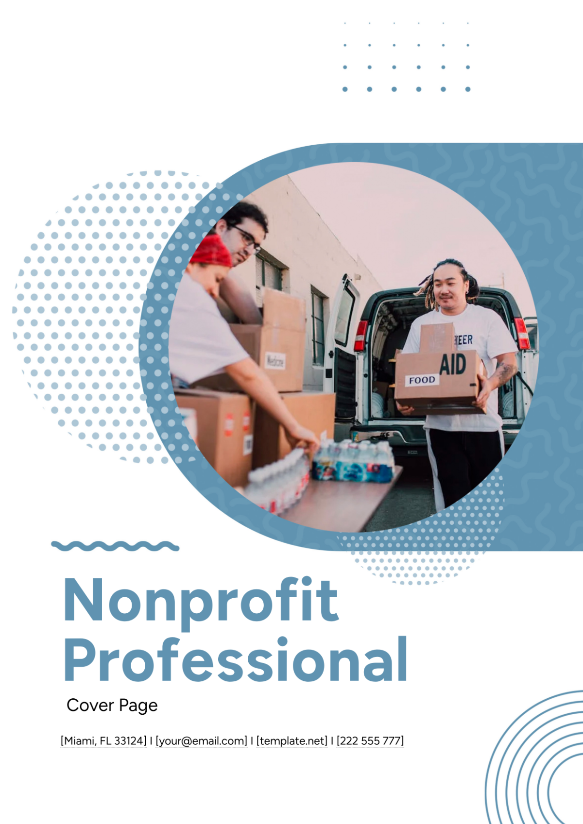Free Nonprofit Professional Cover Page Template