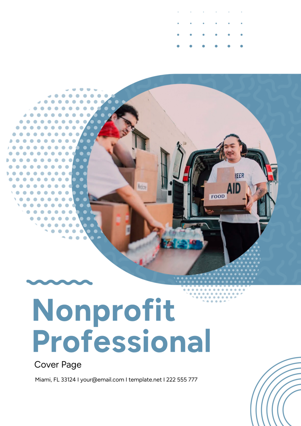 Nonprofit Professional Cover Page - Edit Online & Download Example