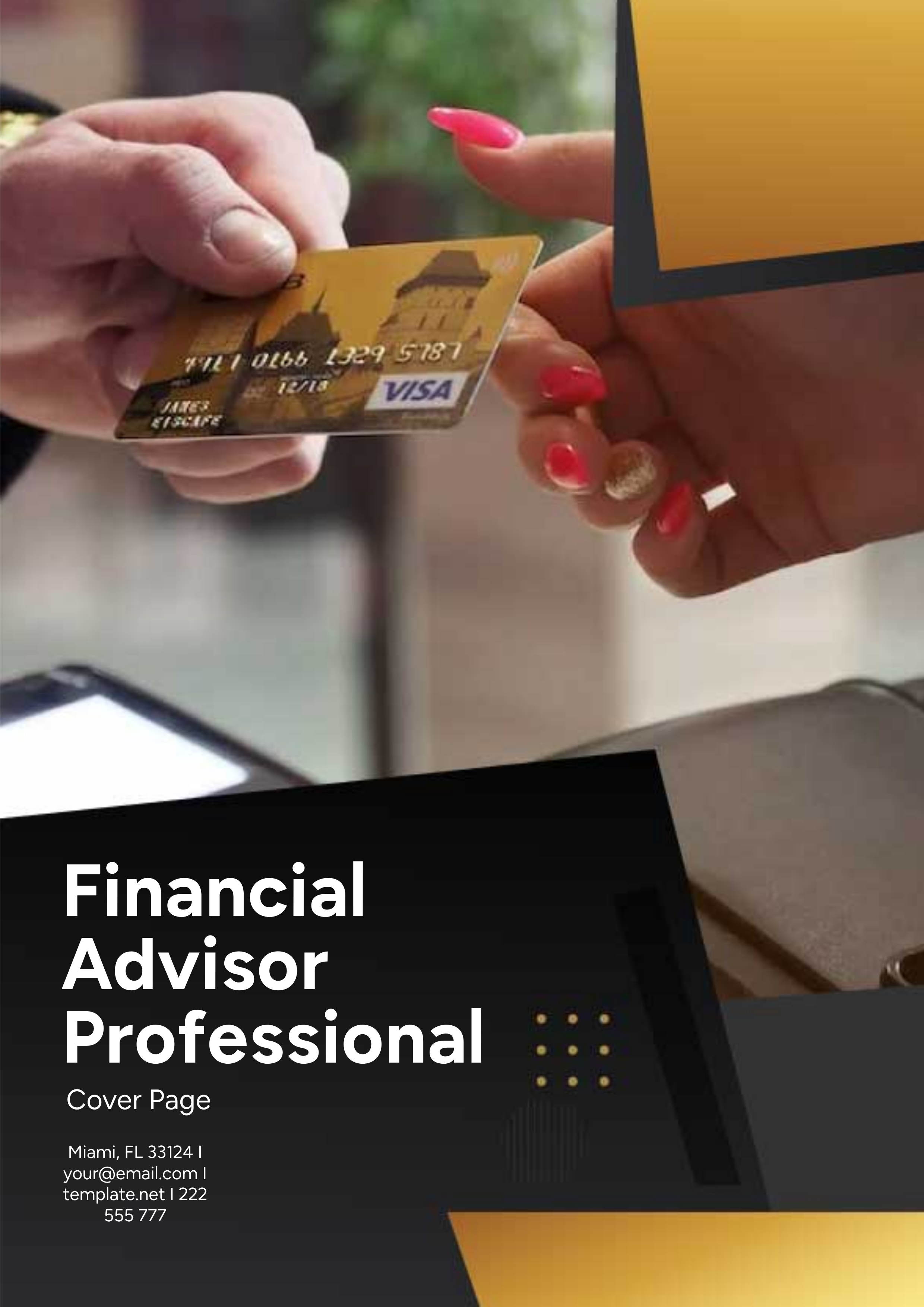 Free Financial Advisor Professional Cover Page - Edit Online & Download