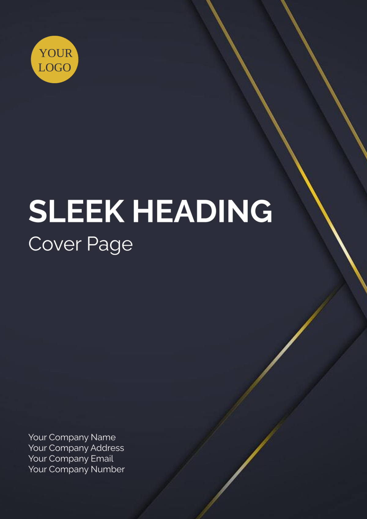 Sleek Heading Cover Page