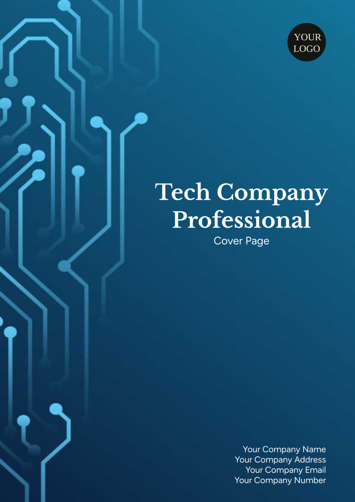 Tech Company Professional Cover Page