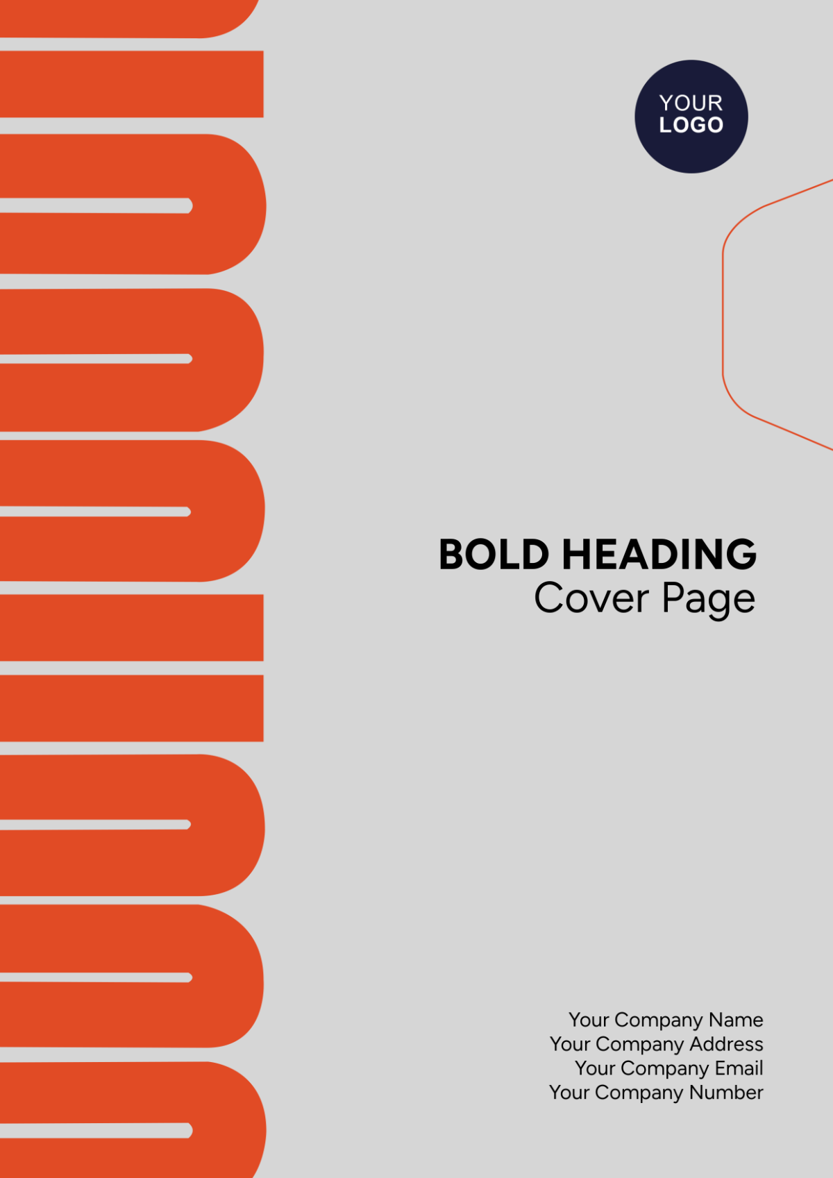Bold Heading Cover Page