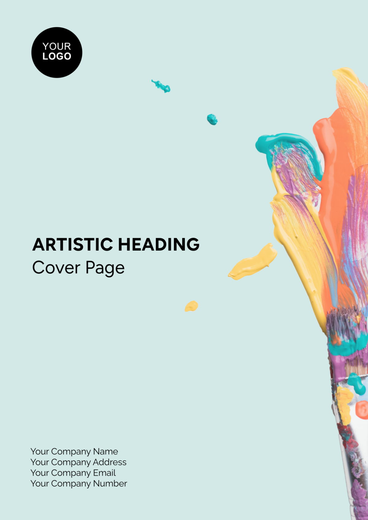 Artistic Heading Cover Page