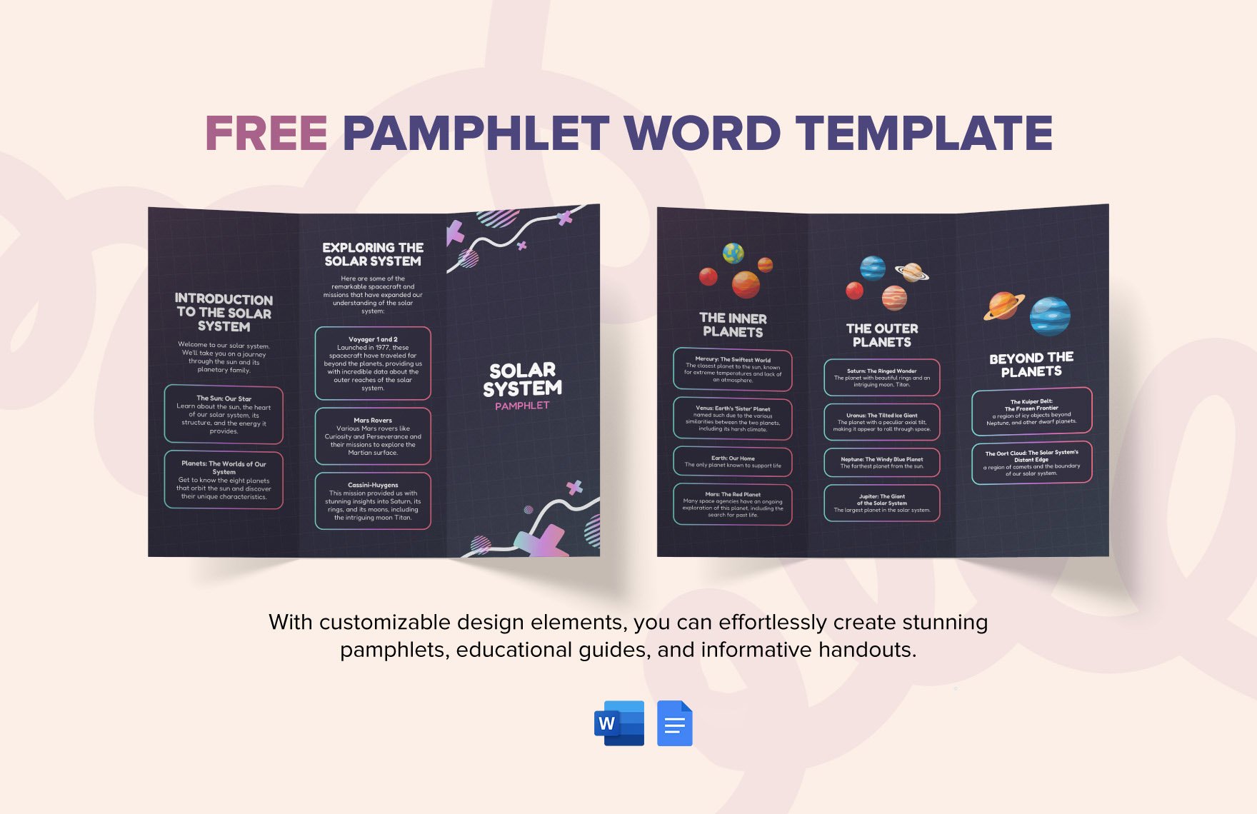 Pamphlet Word Template