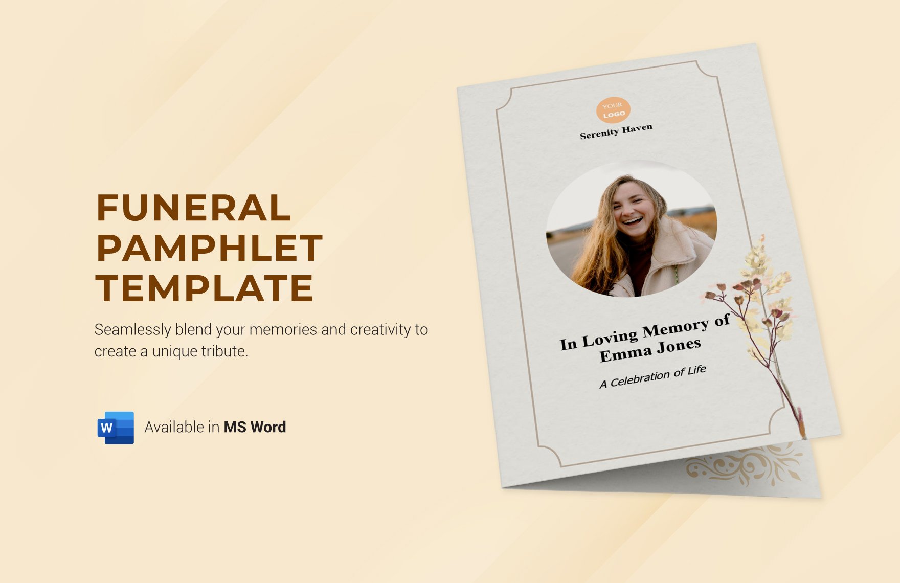 Funeral Pamphlet Template