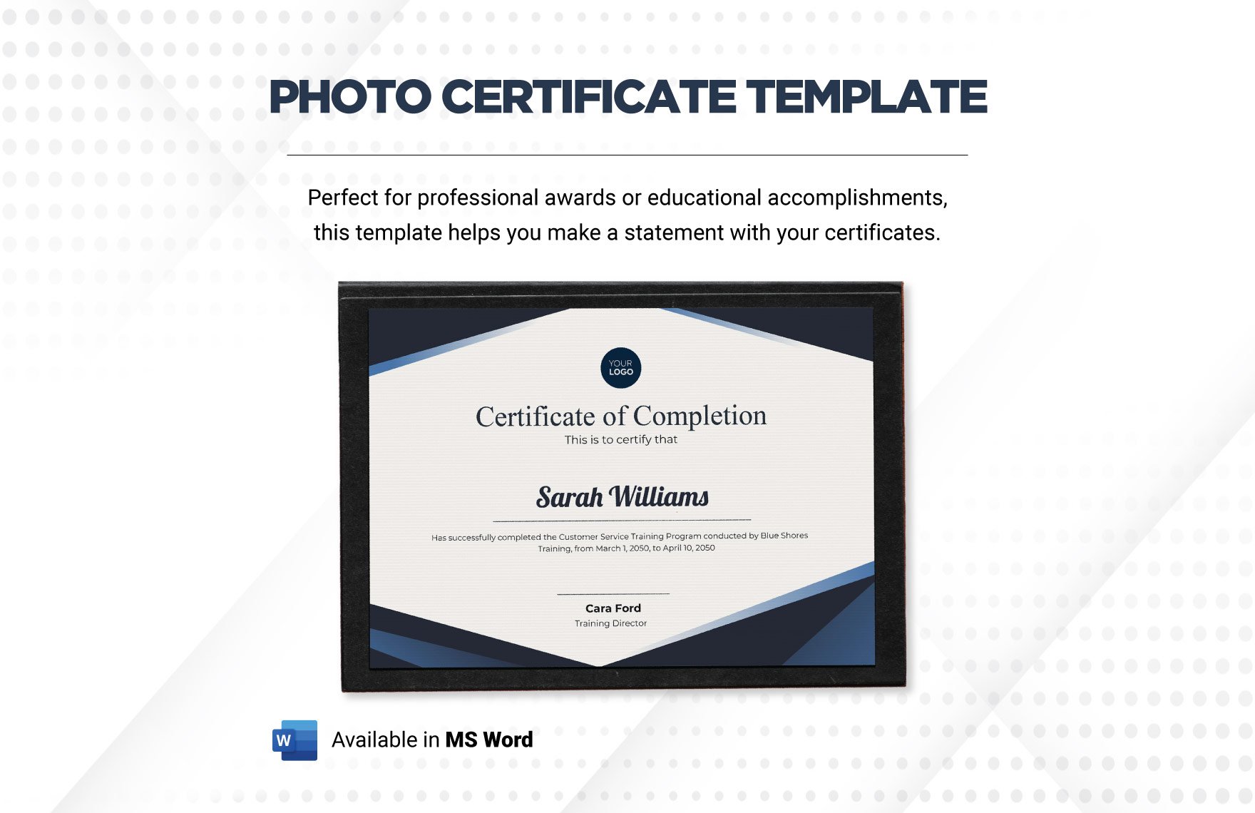 Photo Certificate Template