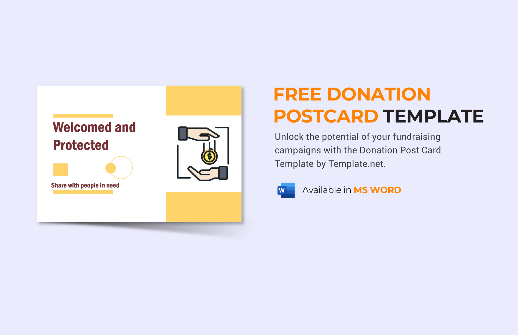 Donation Postcard Template