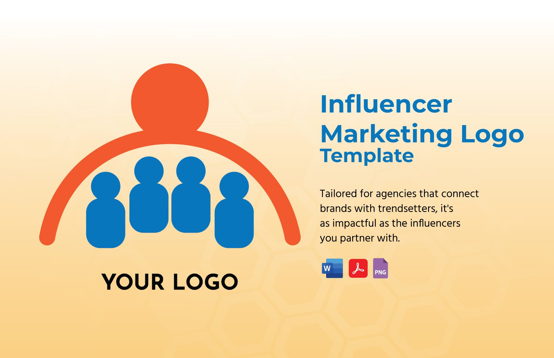 Influencer Marketing Logo Template