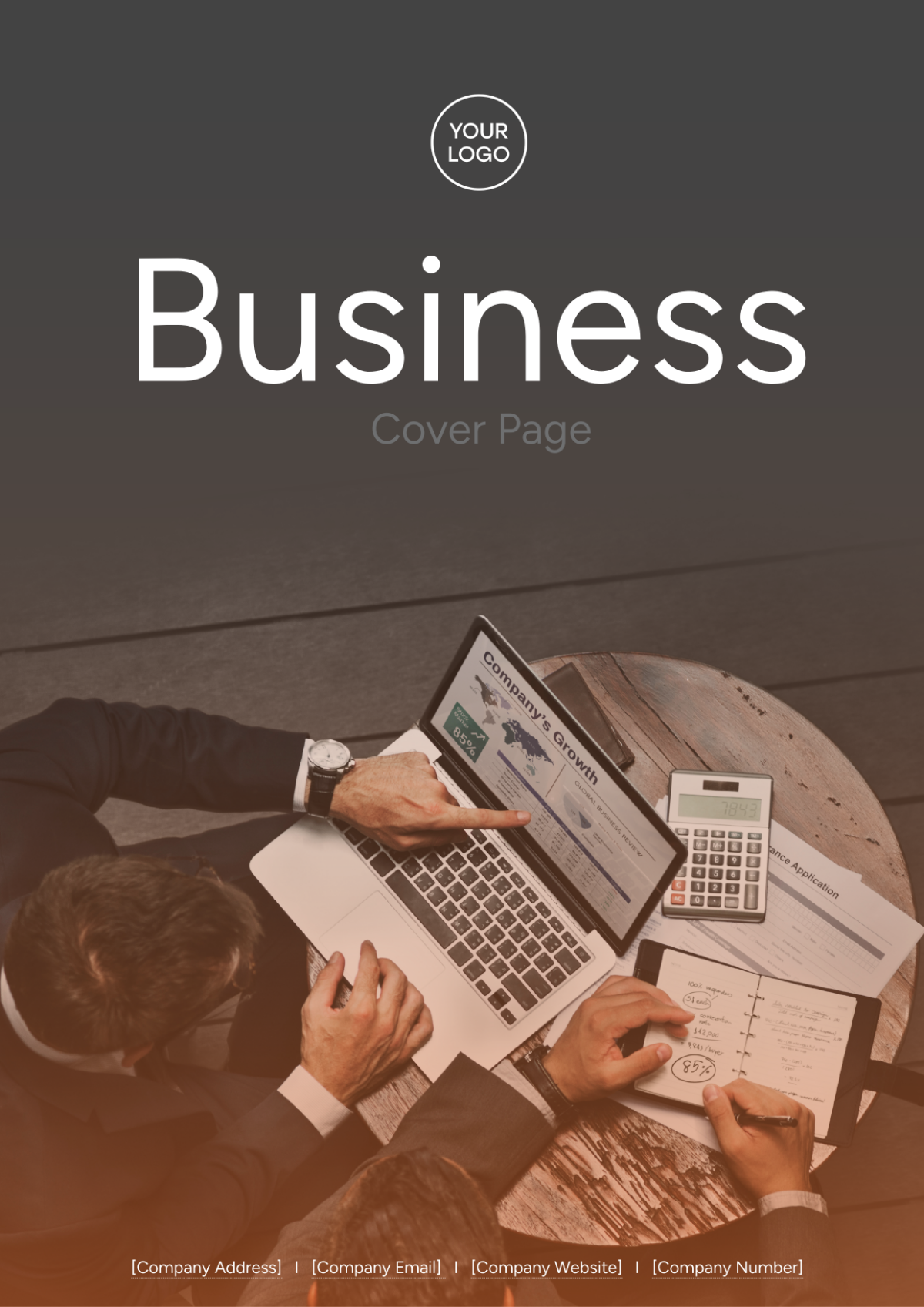 Business Cover Page Image Template