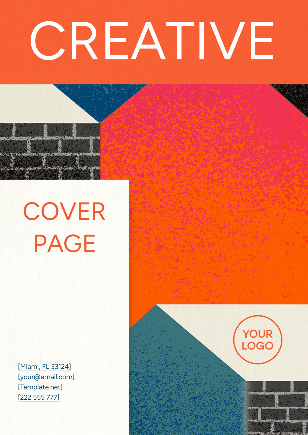 Free Creative Cover Page Image Template