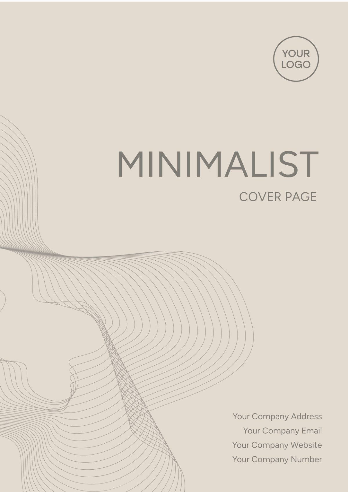 Minimalist Cover Page Image