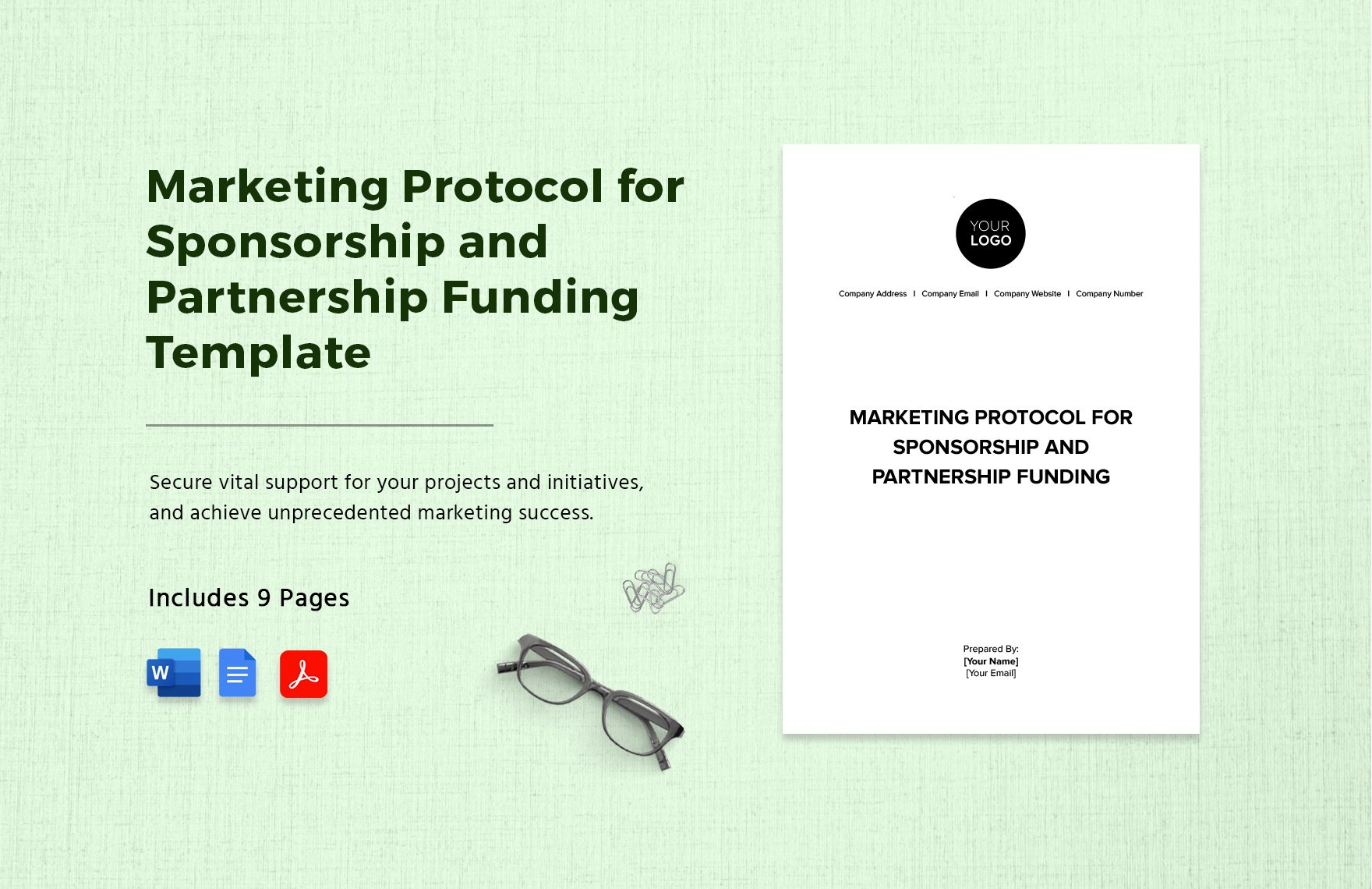 Marketing Protocol for Sponsorship and Partnership Funding Template