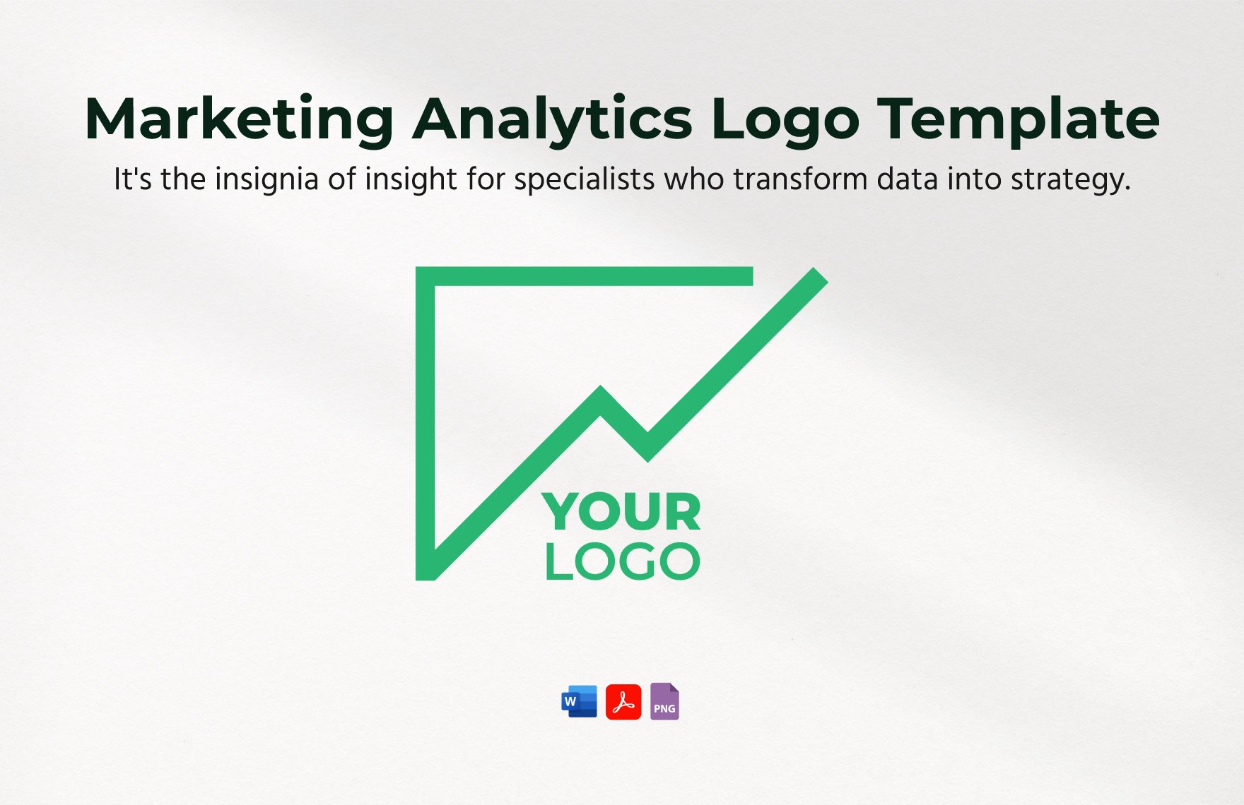 Marketing Analytics Logo Template