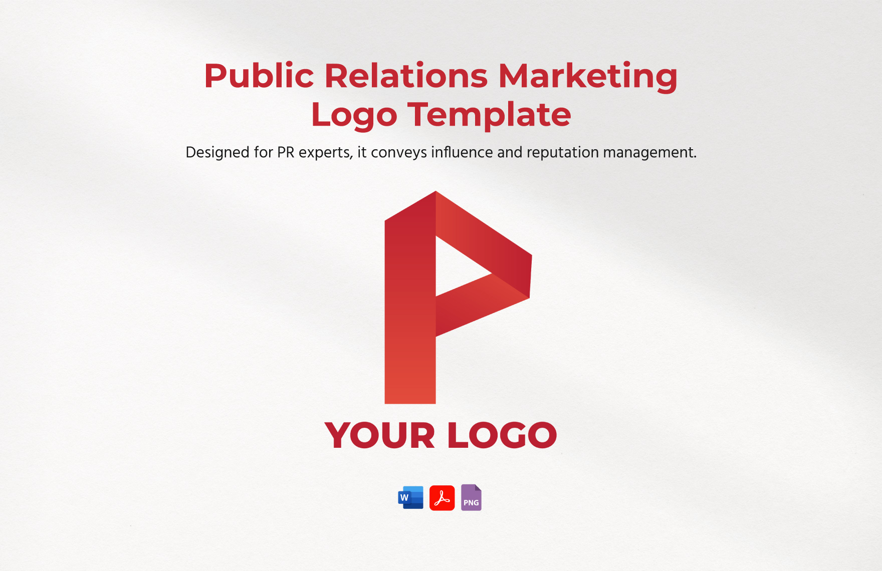 Public Relations Marketing Logo Template