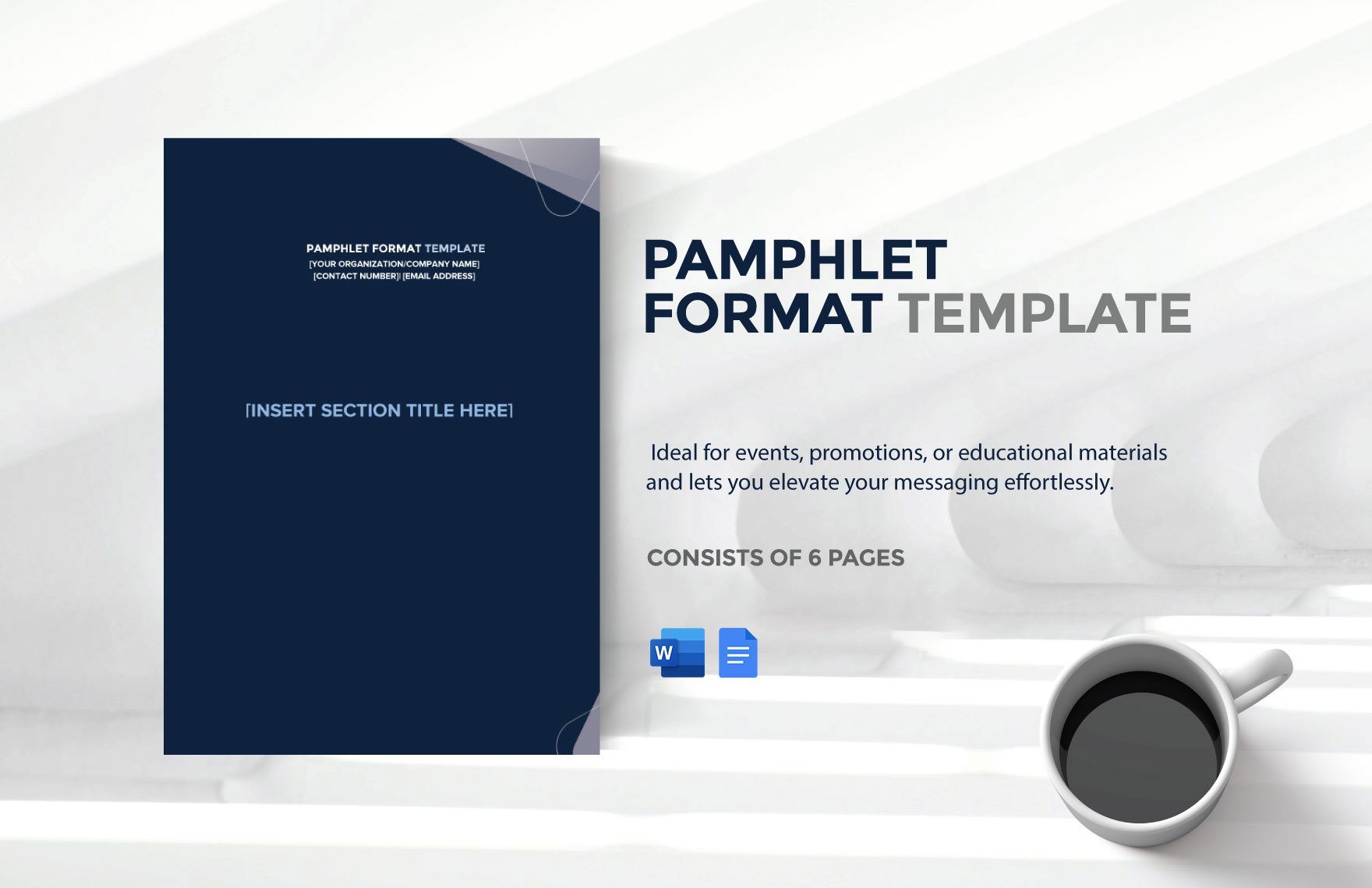Free Pamphlet Format Template in Word, Google Docs
