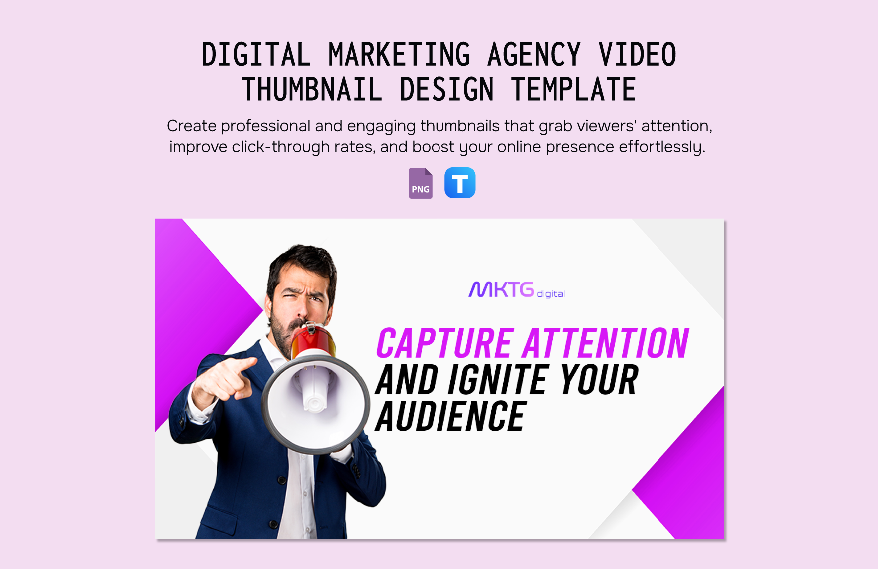 Digital Marketing Agency Video Thumbnail Design Template