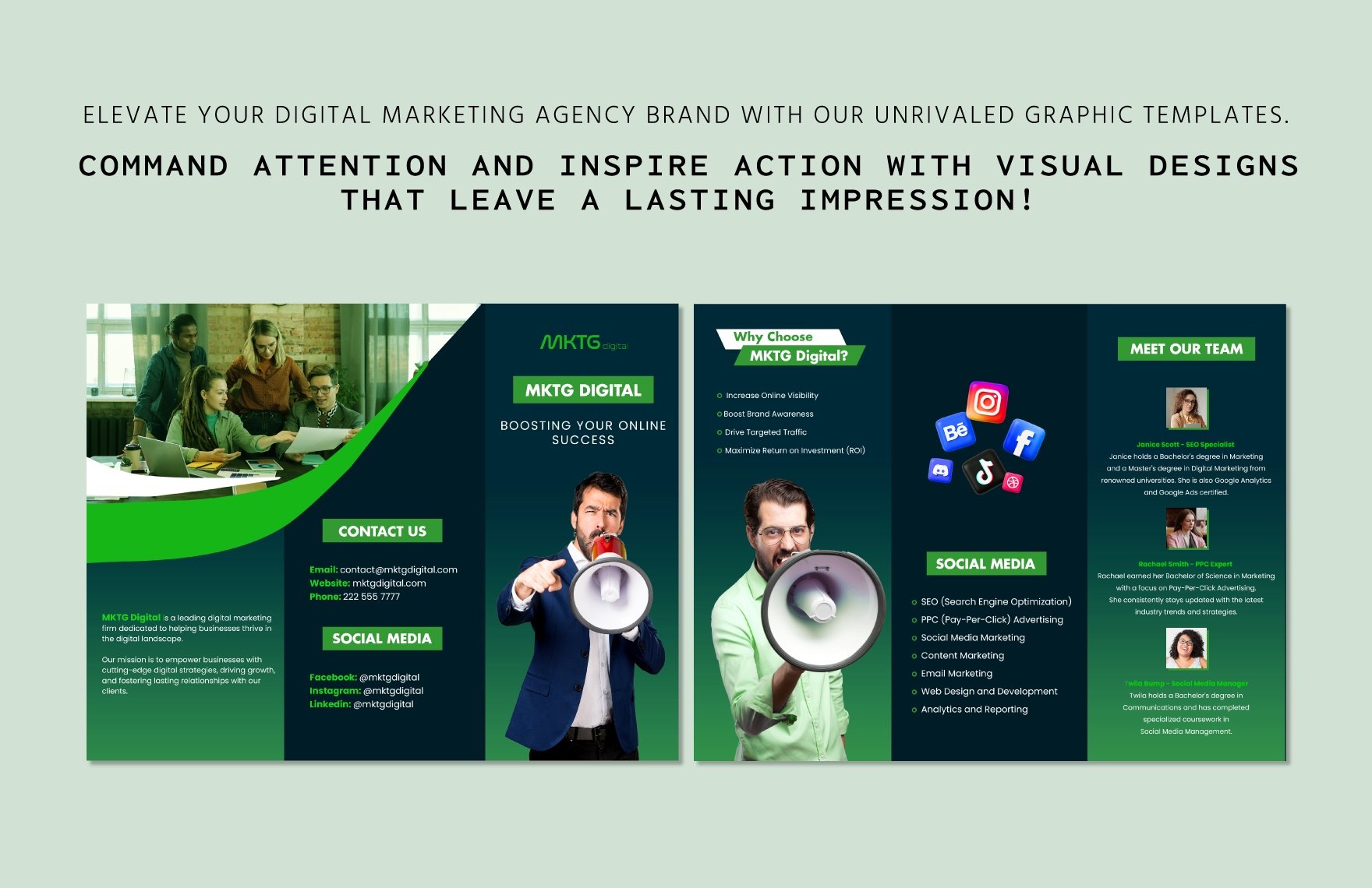 Digital Marketing Agency Service Brochure Template