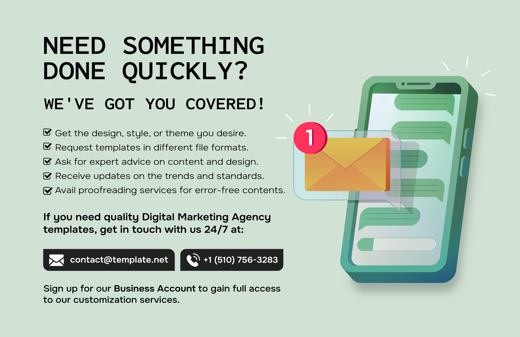 Digital Marketing Agency Service Brochure Template