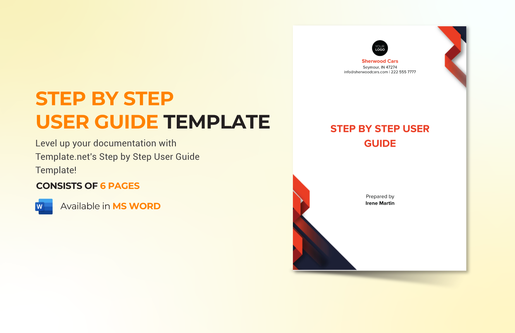 Step by Step User Guide Template