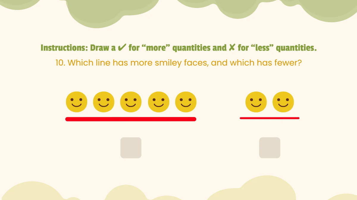 Free Comparing Quantities Template to Edit Online
