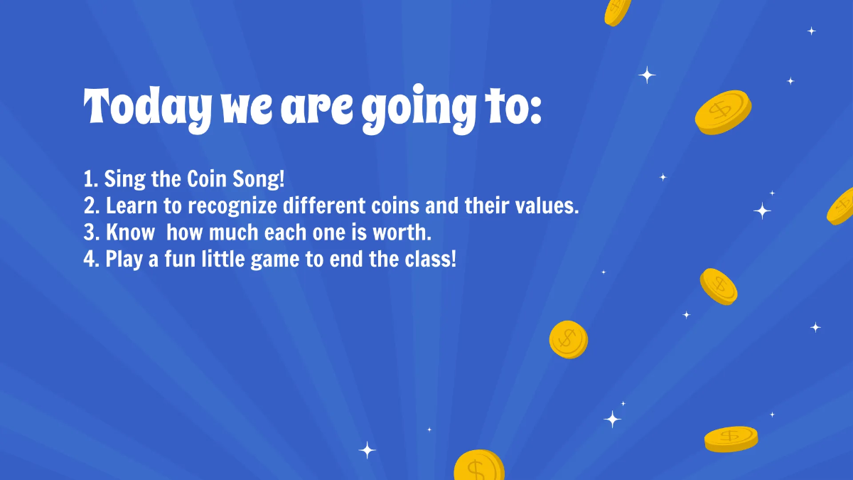 Free Recognizing Coins and Their Value Template to Edit Online