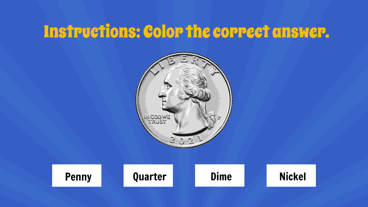 Free Recognizing Coins and Their Value Template to Edit Online