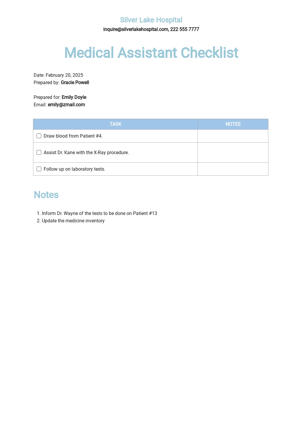 14-free-medical-checklisttemplates-edit-download-template