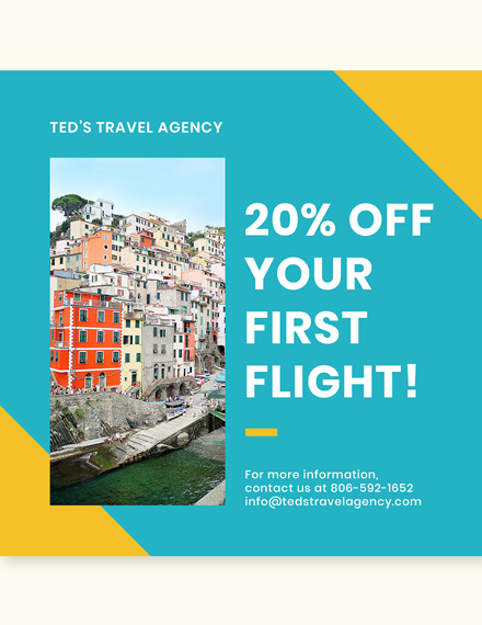 Free Holiday Travel Instagram Post Template to Edit Online