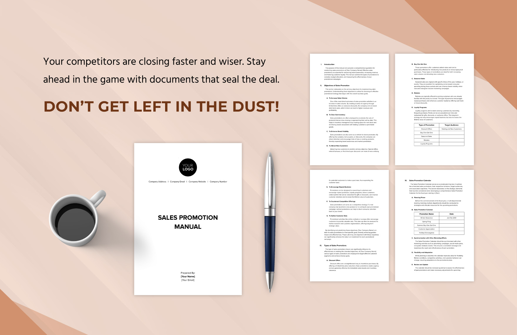 Sales Promotion Manual Template