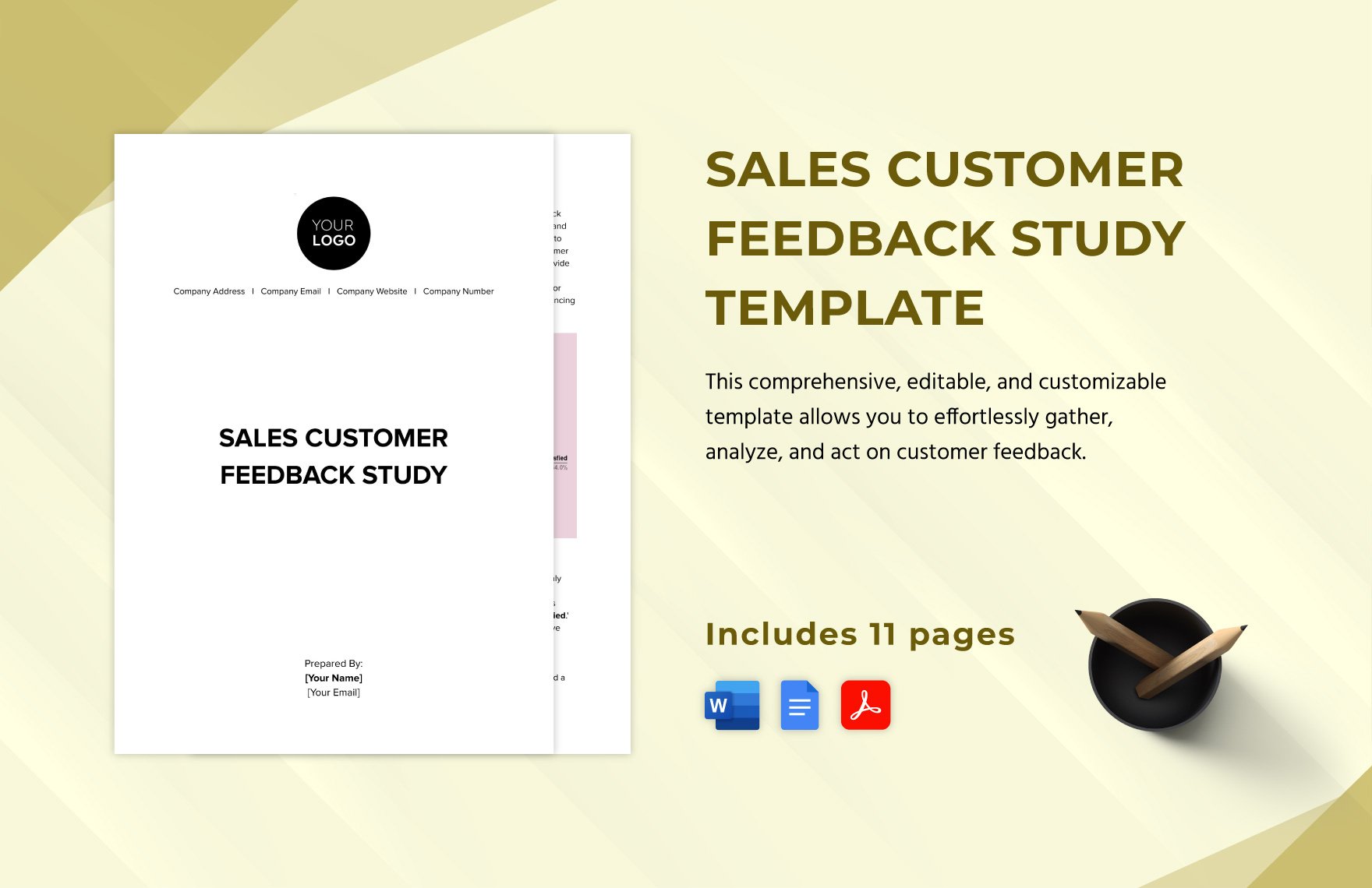 Sales Customer Feedback Study Template