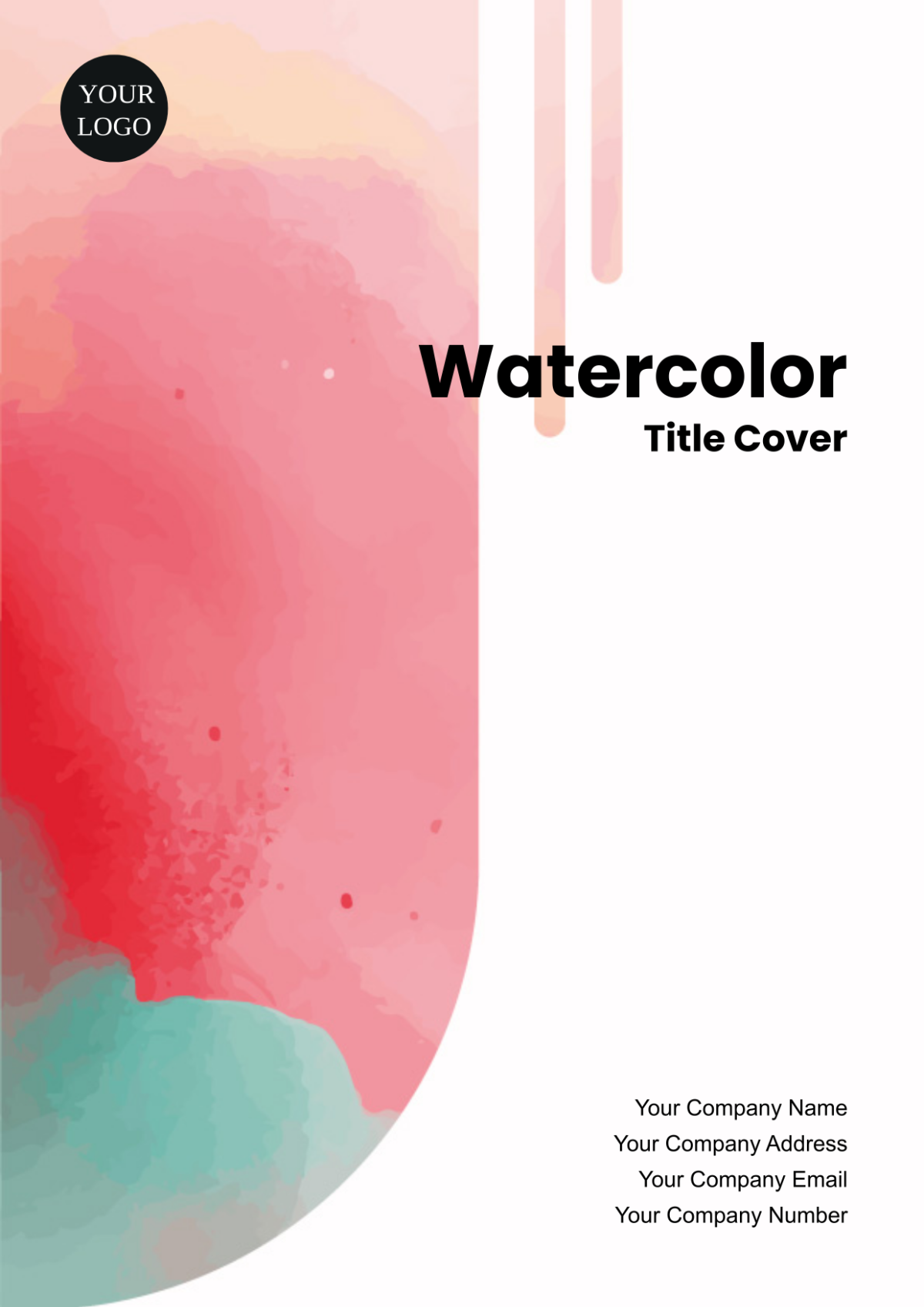 Watercolor Title Cover Page