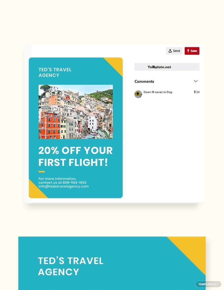 Holiday Travel Pinterest Pin Template