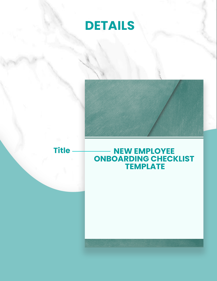 New Employee Onboarding Checklist Template - Word, Google Docs, PDF ...