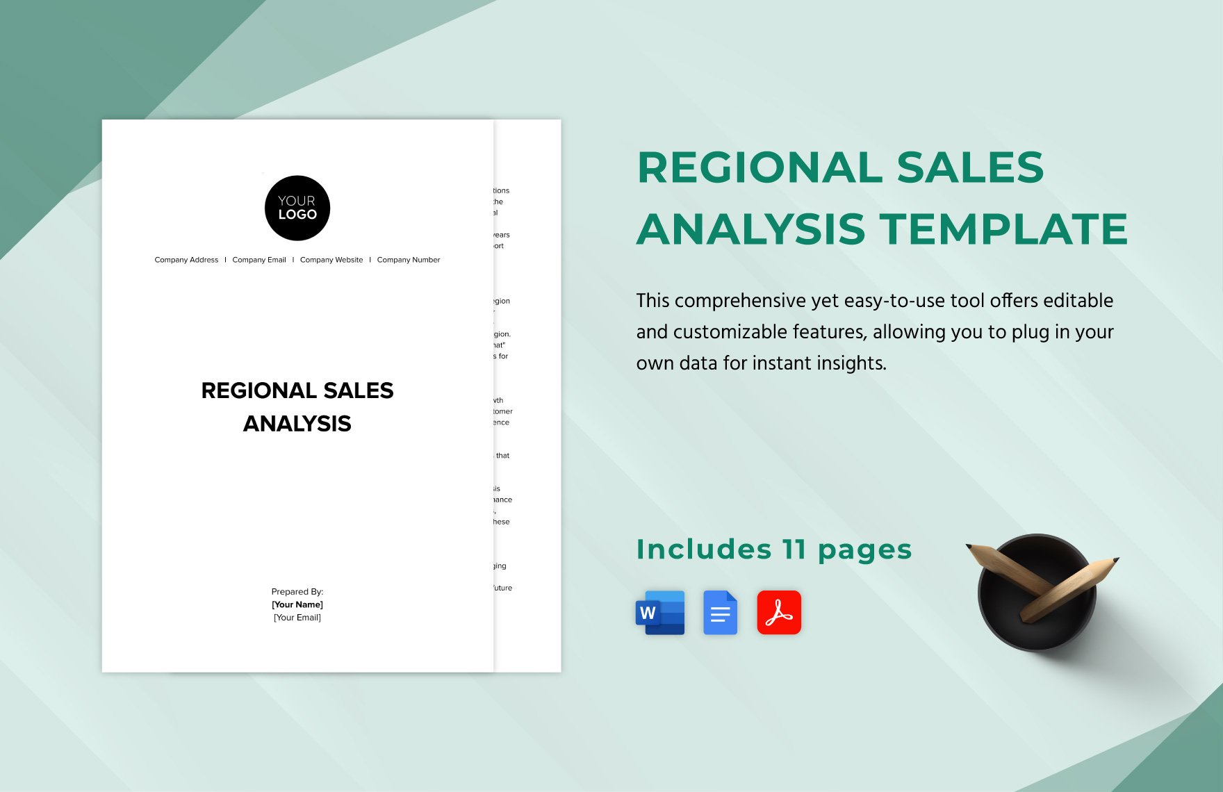 Regional Sales Analysis Template in Word, Google Docs, PDF